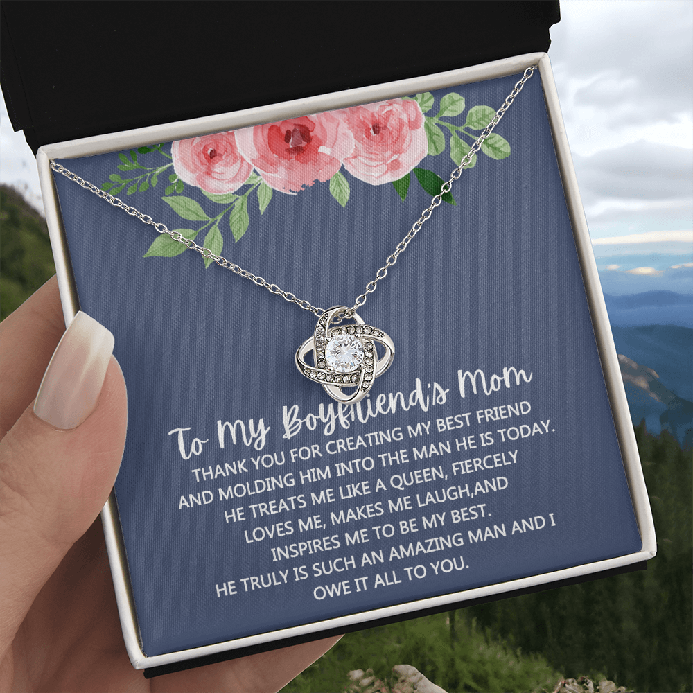 To My Boyfriend's Mom Necklace From Girlfriend Mom, Mothers Day Necklace For Boyfriends Mom From Girlfriend, Personalized Gifts For Mother-In-Law, Boyfriends Mom Gift Necklace, Necklace for Women
