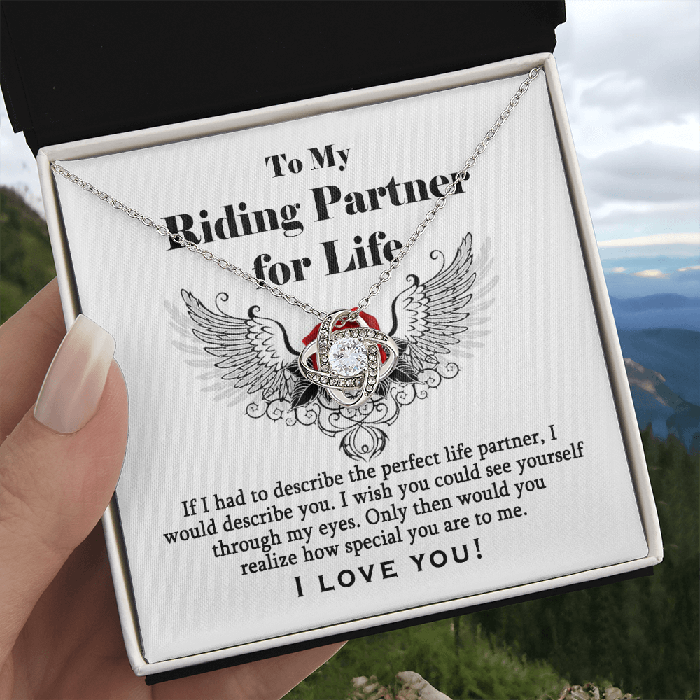 To My Riding Partner for Life Necklace From Husband, I Love You Gift Necklace Girlfriend, My Wife Gift Necklace My Wife, Gift for Her Luxury Jewelry Necklaces styles On Birthday, Xmas, Anniversary