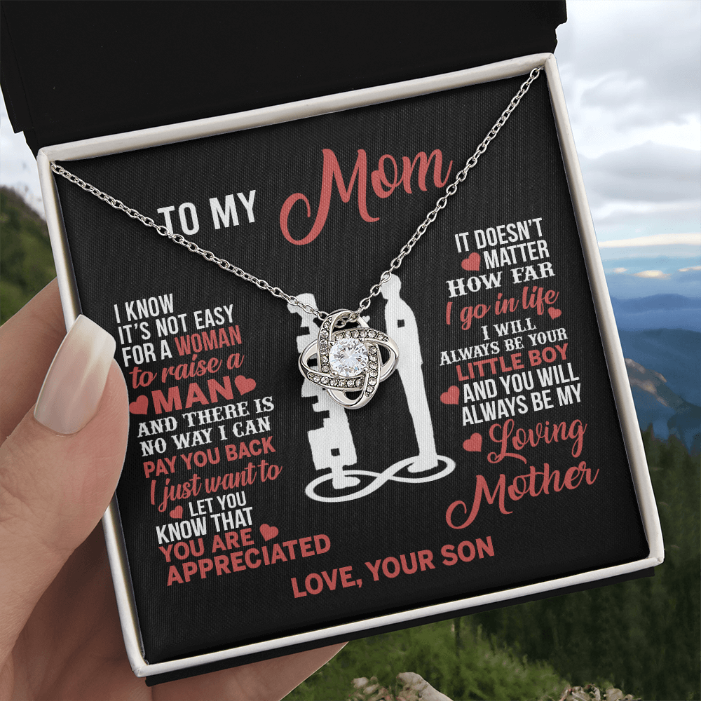 Mom Necklace Mothers Day Gift From Son To My Mom Forevere Love Necklace Gift Mom