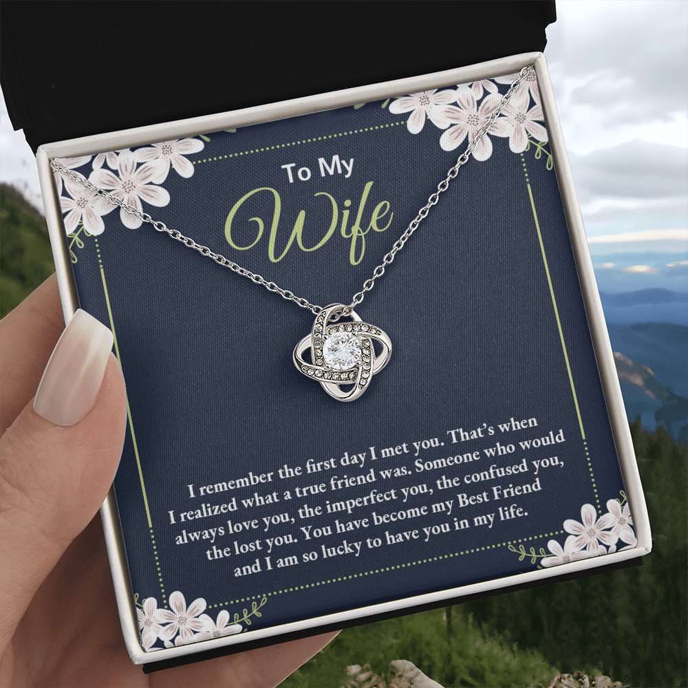 To My Wife Necklace For Wife From Husband, Necklace Gift For Women, Soulmate Jewelry Gift For Wife, Birthday Beautiful Soulmate Gifts For Her, Girlfriend Gift Necklace, Future Wife Gift Necklace