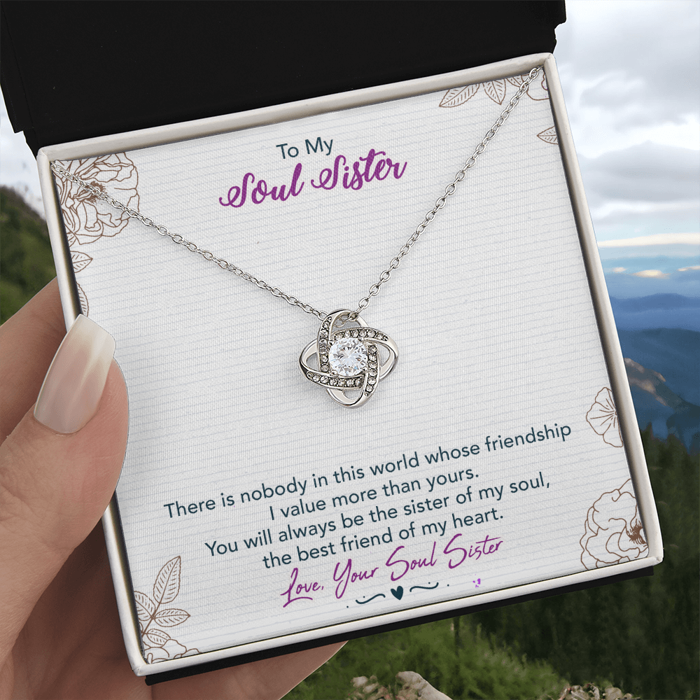 Soul Sister Gift Necklace, Unbiological Sister Gift Necklace, Sister In Law Gift Pendant, future sister in law gift Necklace On Birthday, Anniversary Valentine Day, Christmas Wedding Gift Necklace
