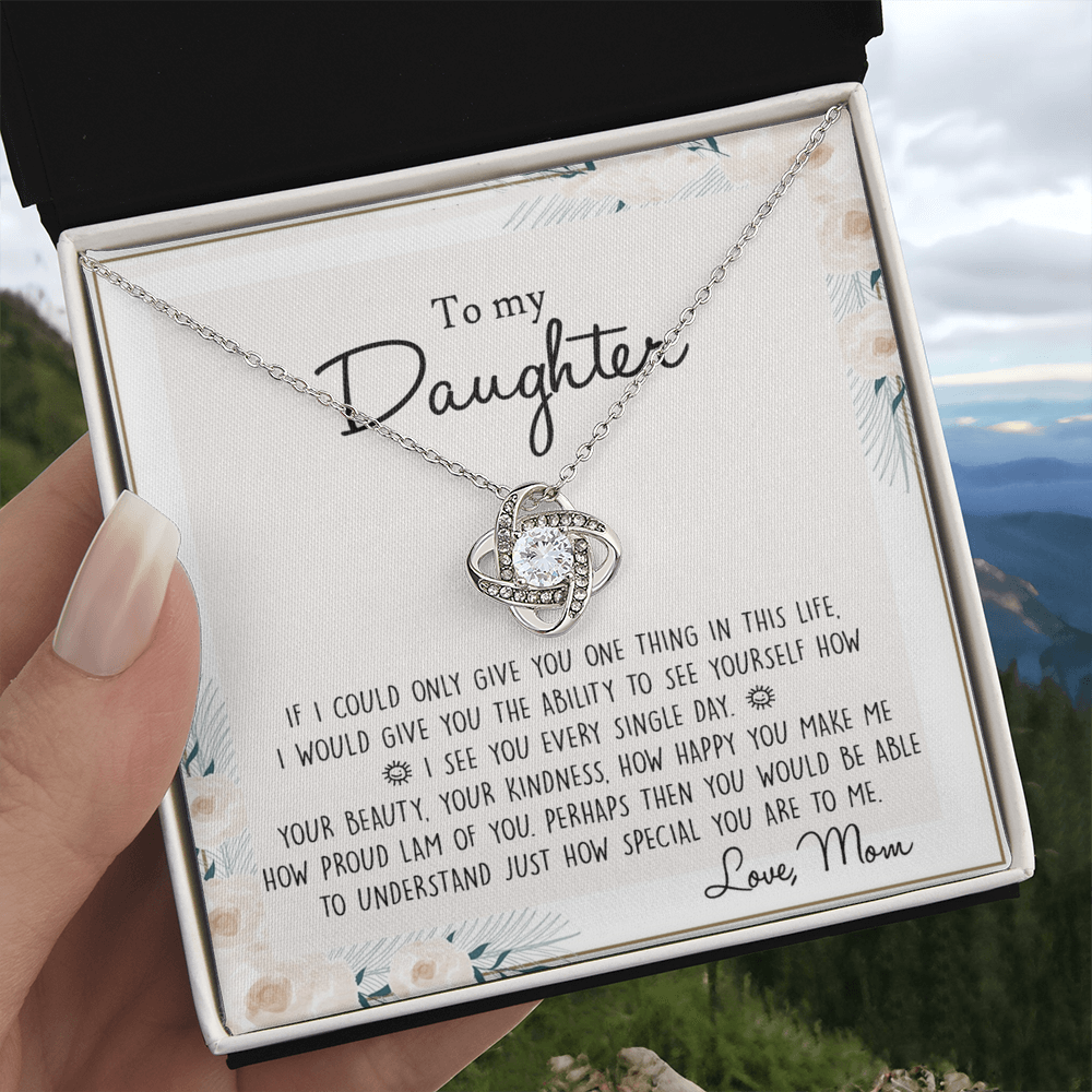 Daughter Gift From Mom Mother To My Daughter Necklace from Mom Gift for Daughter Jewelry Necklace Meaningful Jewelry Personalized Necklace For Daughter, Jewelry Gifts For Women Girls Her