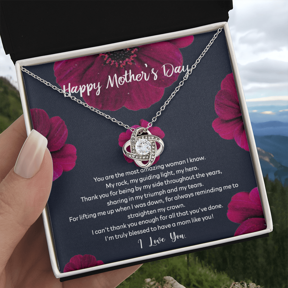 Happy Mother's Day Necklace Gift, To My Mom Necklace From Daughter, You Are The Most Amazing Woman Necklace Gift For Mom, Mother's day Necklace Gift For Mom, Thank You For All Mother Gift Necklace
