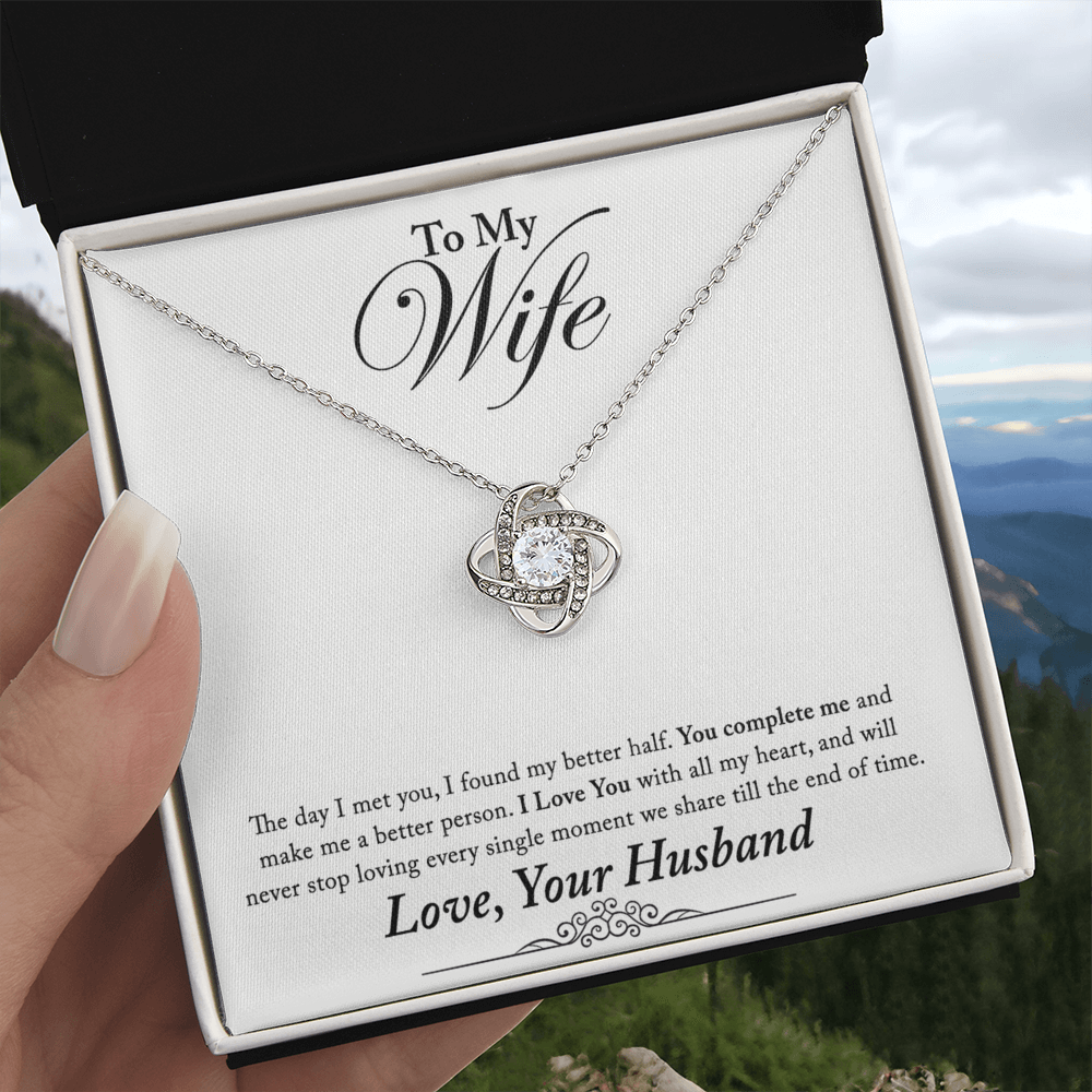 To My Wife Necklace From Husband, Valentines Day Necklace For Wife, Jewelry Box Pendant For Wife, Personalized Gift Necklace, Custom Romantic Gift Necklace For My Best Wife Jewelry Gift For Women