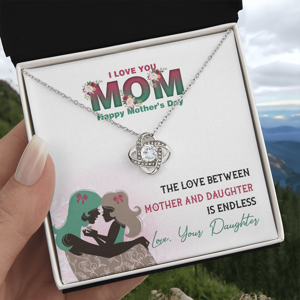 I love you Mom Gifts, Mother's Day Necklace Gift, To My Mom Necklace From Daughter, Daughter To Mom Gift