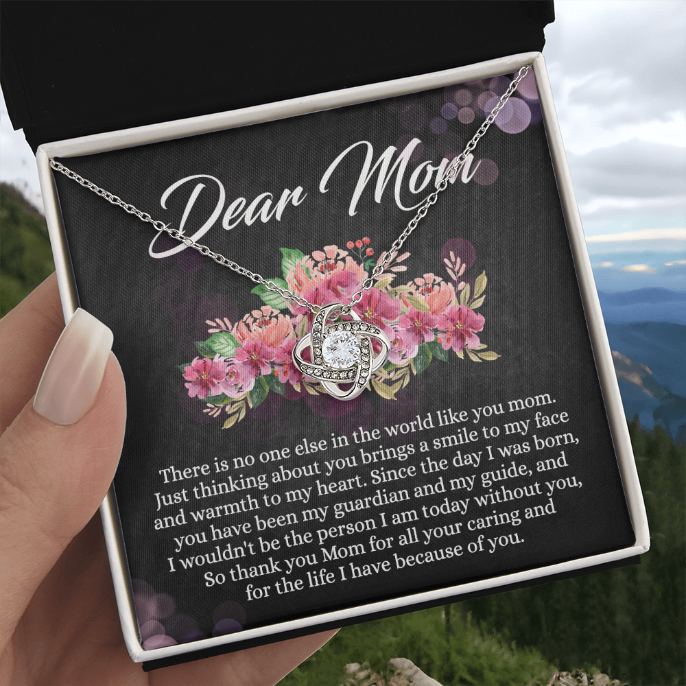 Dear Mom Gift Necklace, To My Mom Necklace From Daughter, Thank You Mom Necklace, Jewelry Gift For Mom On Mother's Day, Anniversary, Birthday Gift Jewlry For Women, Mother And Daughter Necklaces