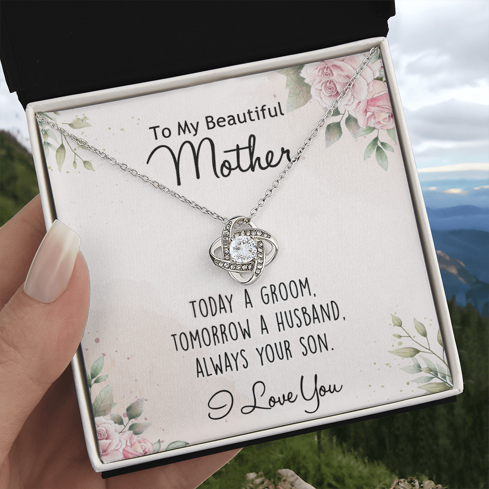 Mother's Day Necklace Gift For Her, To My Mom Necklace From Daughter, Beautiful Mother Love Knot Necklace Gift For Mom mazing Mom, Bonus Mom On Mothers Day, Anniversary, Birthday, Jewelry For Mother