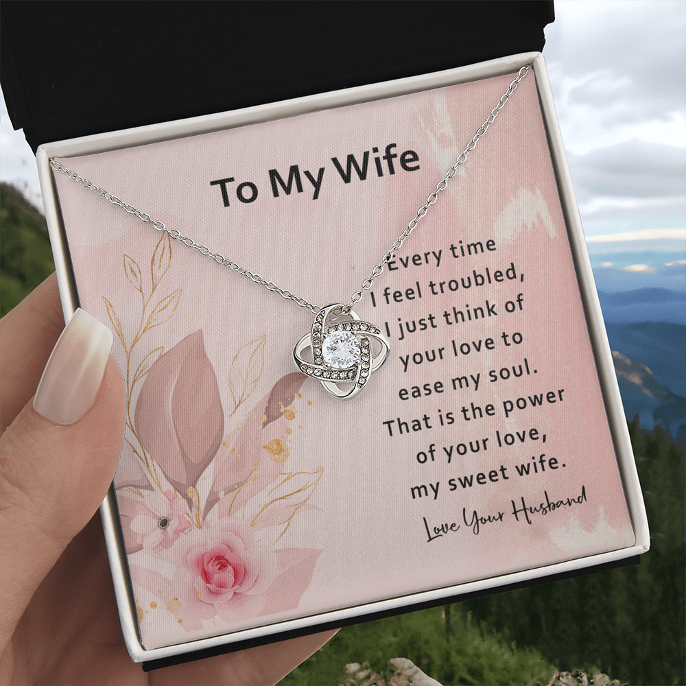 To My Wife Necklace From Husband, Necklace Valentines Day For Wife Jewelry Box Pendant Personalized Gift Necklace, Custom Romantic Gift Necklace For My Best Wife Ever, Jewelry Gift For Women