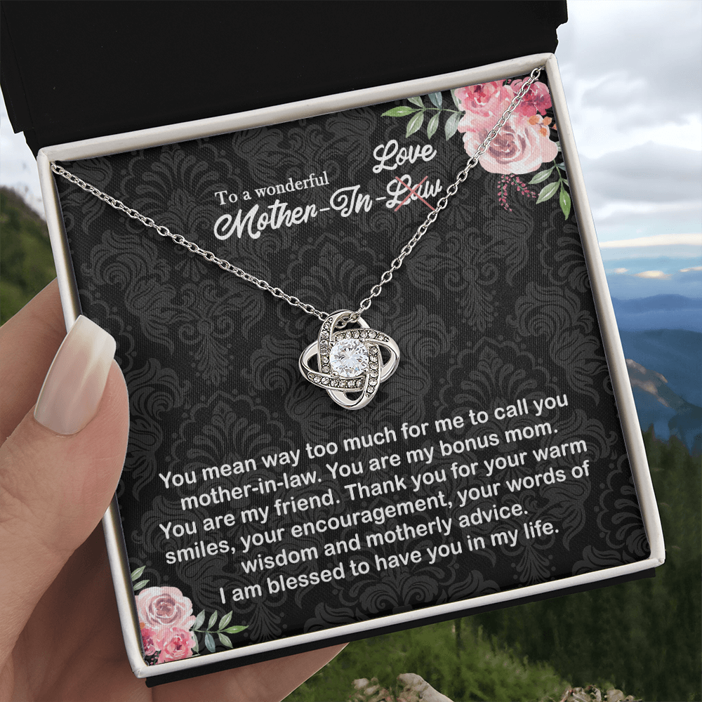 To a wonderful Mother-In-Love Necklace Pendant - Jewelry Gift for Mother In Law