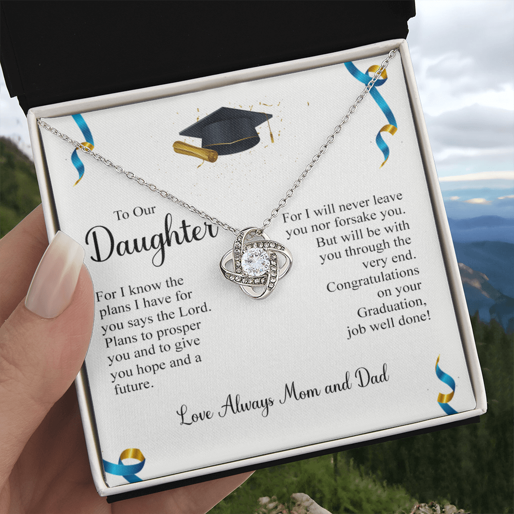To My Daughter Necklace from Mom, Graduation Gift Necklace, Pendant Gift for Daughter, Graduation Gift for Her, High School, College Grad, Senior Graduation, Class of Necklace, Jewelry For Girls