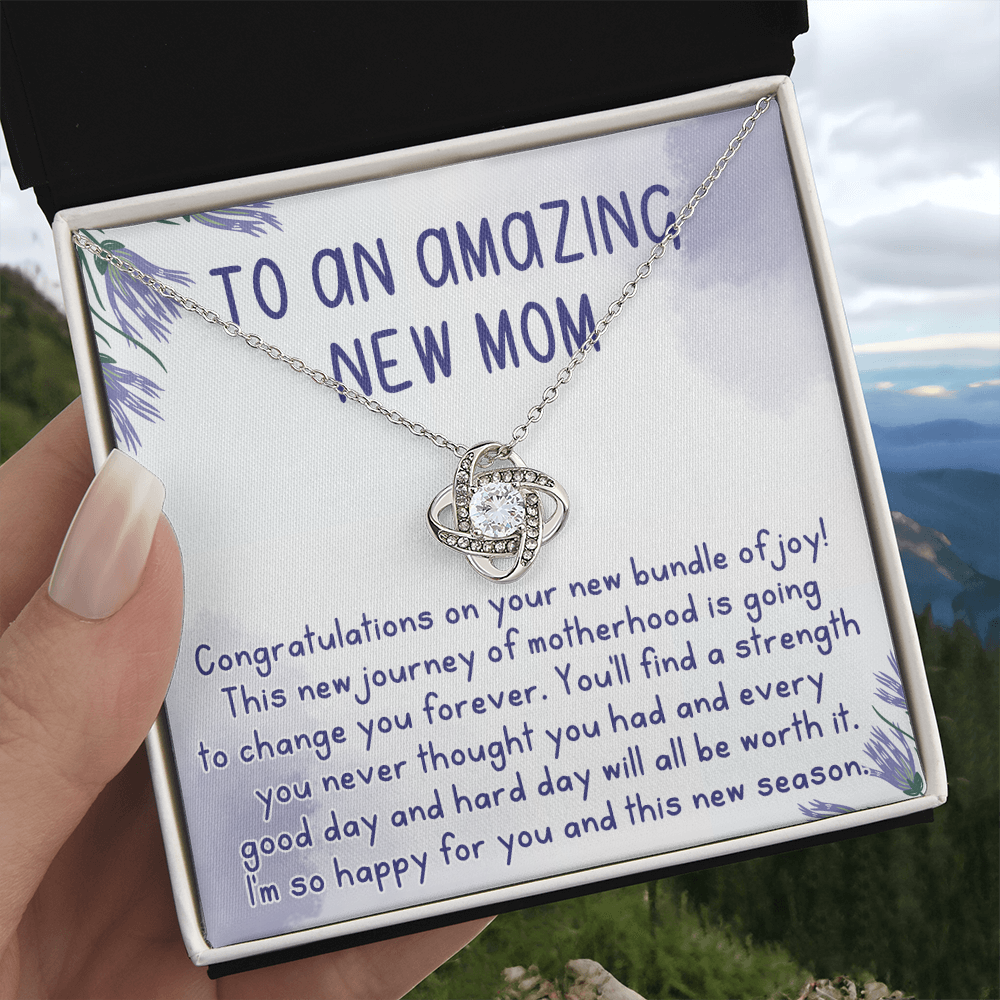 To An Amazing New Mom Necklace, Gift Necklace for New Mom, Congratulations Necklace For New Mom, To My New Mom Necklace From Daughter, Son, Mother Daughter Necklace, New Mom Necklace Gift For Wom