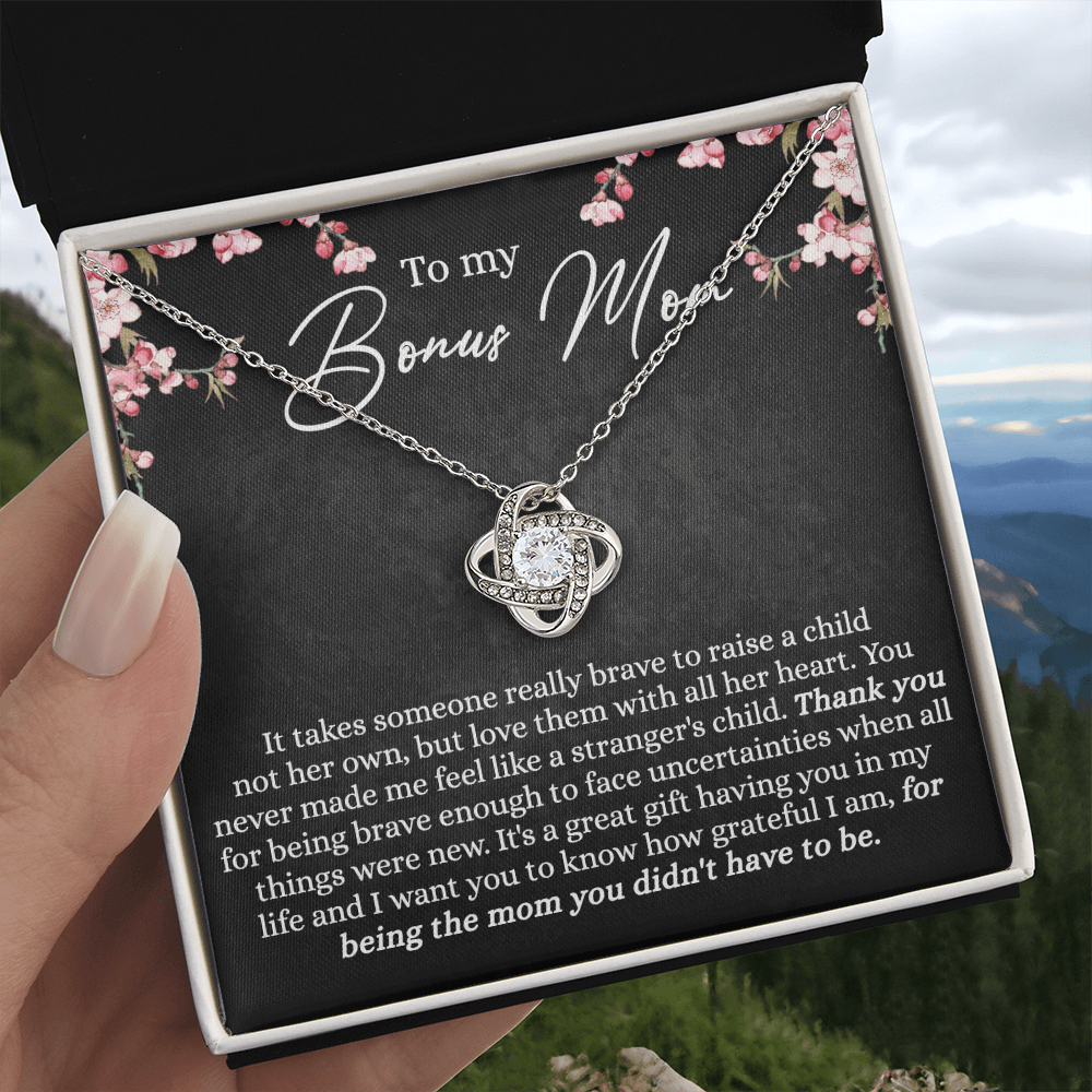 Bonus Mom Gift Necklace, To My Bonus Mom Necklace From Bonus Son, Mother And Son Gift Necklace Gift For Her, Bonus Mother Gift Necklace On Mothers Day, Birthday Gift Anniversary, Jewelry For Women