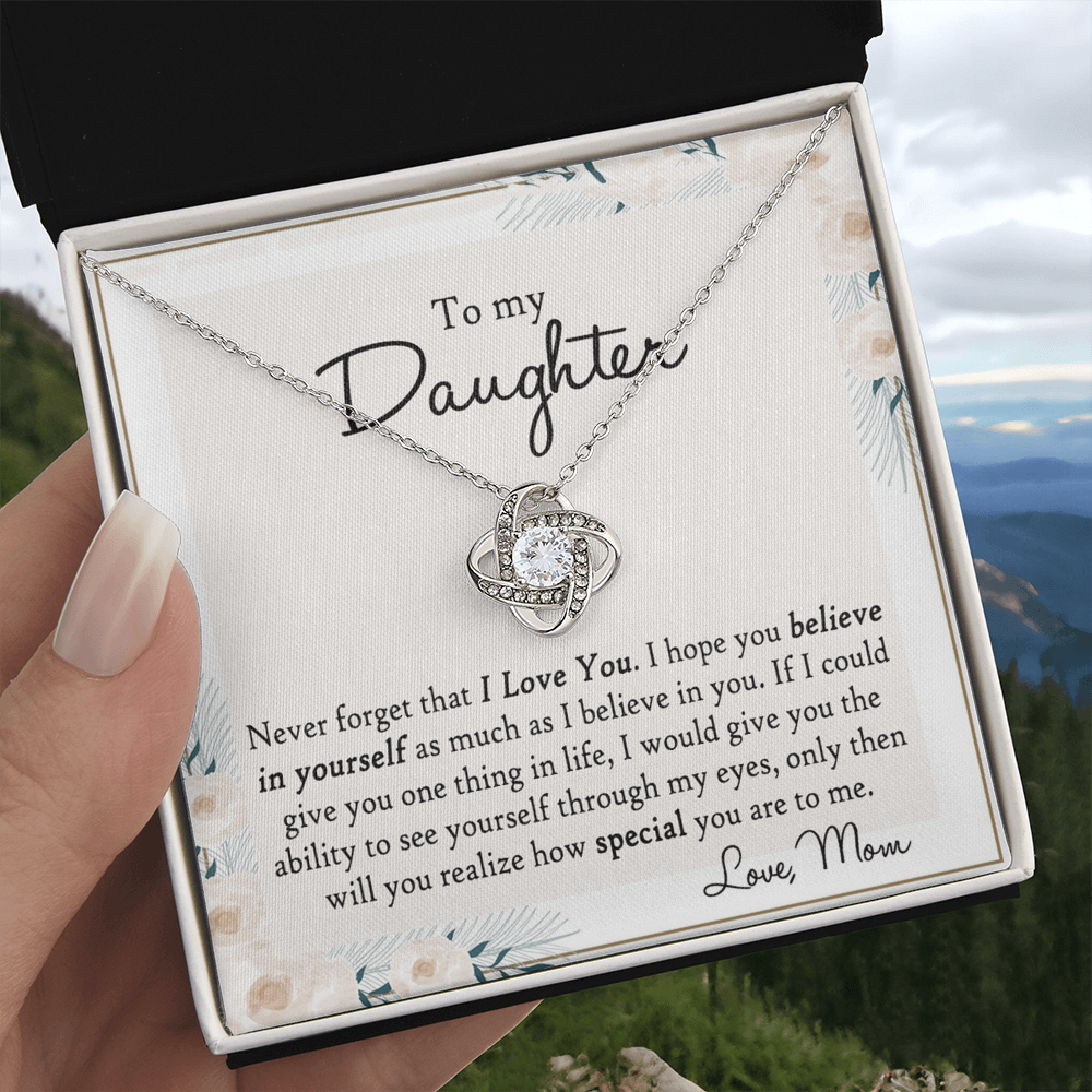 Mother And Daughter Gift Necklace Pendant - To My Daughter Necklace From Mom, Jewelry Gifts for Girls, Little Girls Mother To Daughter Jewelry Gift Present for Birthday Graduation Gift Christmas