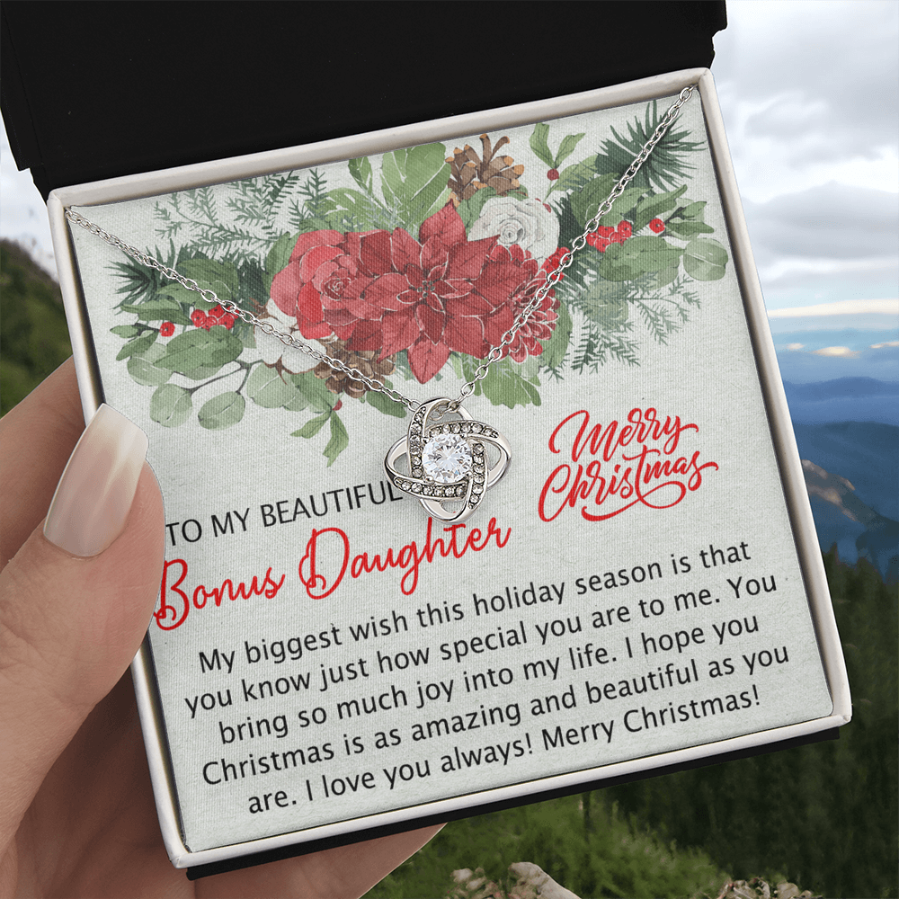 Personalized to My Bonus Daughter Necklace, Bonus Daughter Gift, Step Daughter Gift from Stepmom, Step Daughter Gift from Step Dad, Step Daughter Necklaces Styles Jewelry Gift For Girls Little Girl
