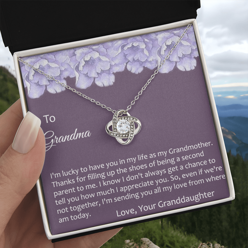 Grandma Gift Necklace To Granddaughter - Grandma Gifts from Granddaughter, Granddaughter Gifts From Grandma - Jewelry Gifts for Grandmother, Nana, Mimi, Gigi, Grammy on Birthday, Christmas