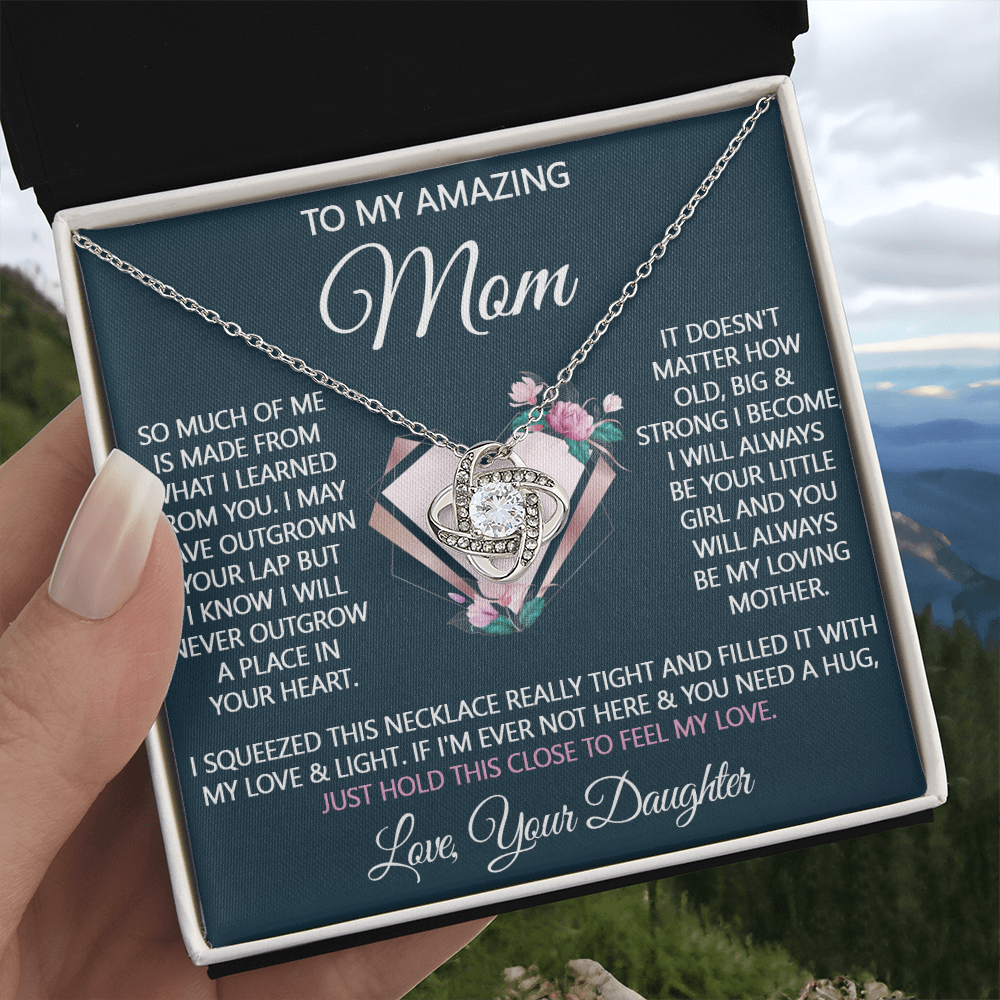 To My Amazing Mom Necklace From Daughter, Amazing Mom Gift Necklace On Birthday Gift, Anniversary, Mother's Day, Jewelry Gift For Women, Bonus Mom, Mother And Daughter Necklaces Gift For Her