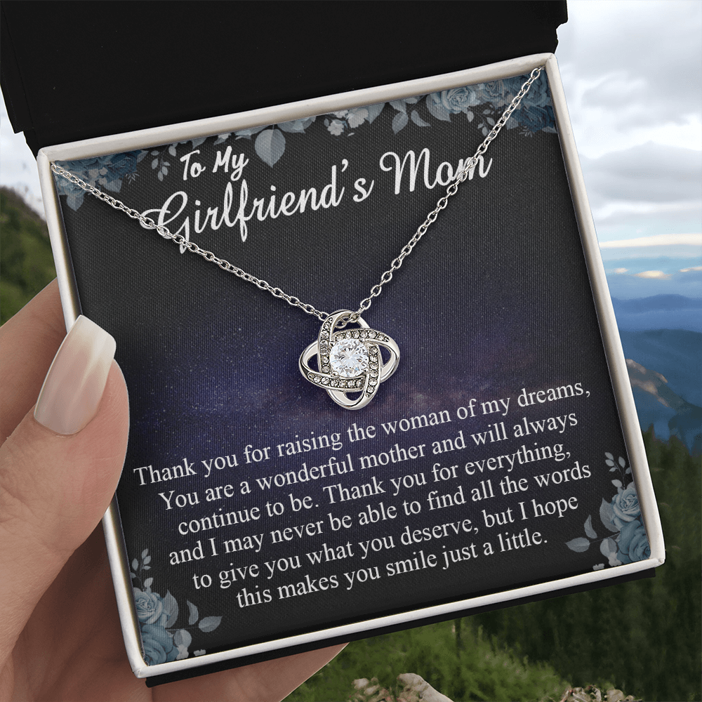 To My Girlfriends Mom Gift Mother's Day Gift for Girlfriend's Mom Necklace Gift On Christmas, Anniversary, Birthday Gifts