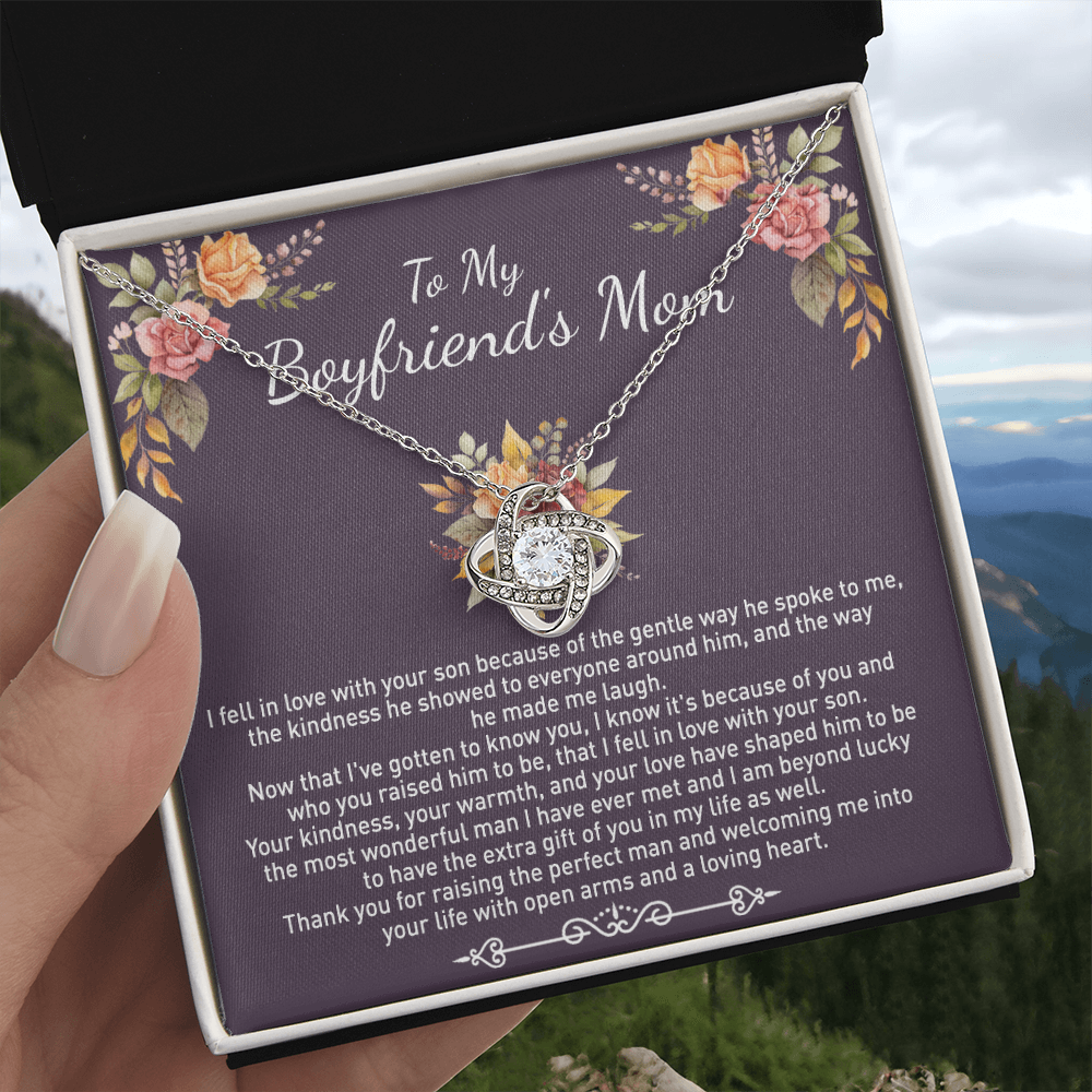 To My Boyfriend's Mom Necklace From Girlfriend, Gifts Necklace For Boyfriend's Mom On Birthday Gift Mother's Day Necklace For Boyfriend's Mom, Jewelry For Women, Mother-In-Law Gift From Daughter