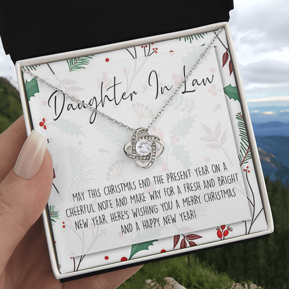 Christmas Jewelry for Daughter in Law Gift Necklace, Daughter in Law Jewelry, Xmas Holiday Graduation Gift for Daughter in Law, Gift from Mother in Law, Daughter in Law Gift From In Law