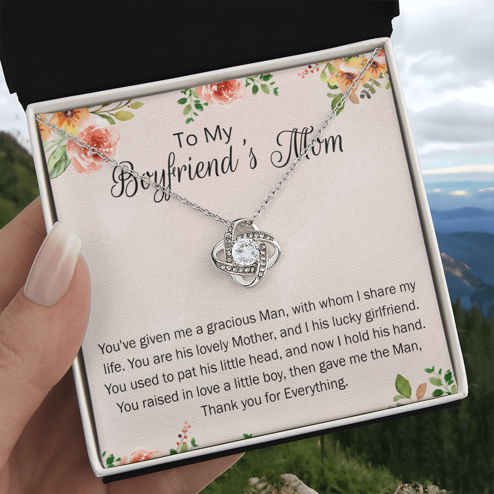 Mothers Day Necklace For Boyfriends Mom From Girlfriend, To My Boyfriend's Mom Necklace, Presents for Mom Necklace for Women, Boyfriend's Mom Christmas Jewelry, Mother's Day Necklace Gift for Bf Mom