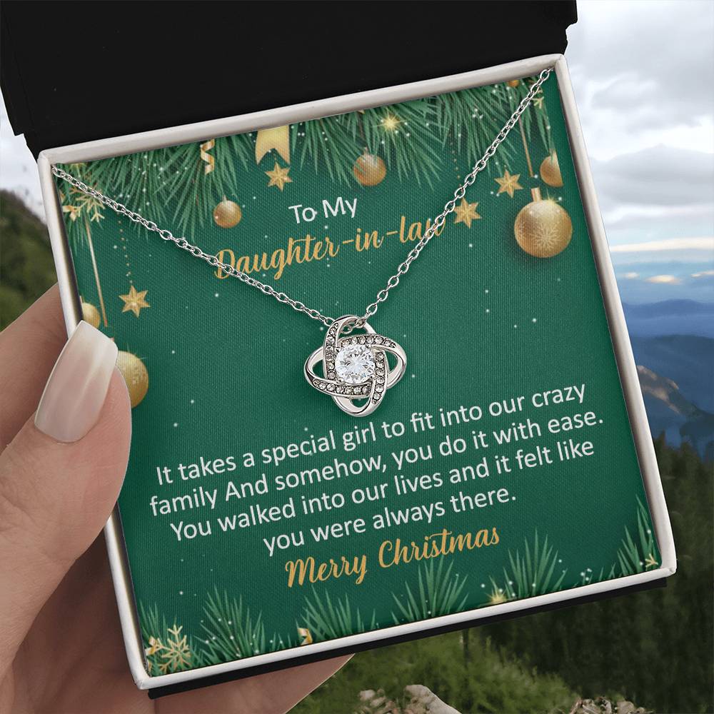 To My Daughter-In-Law Necklace Gift from Dad And Mom To Daughter-InLaw Christmas