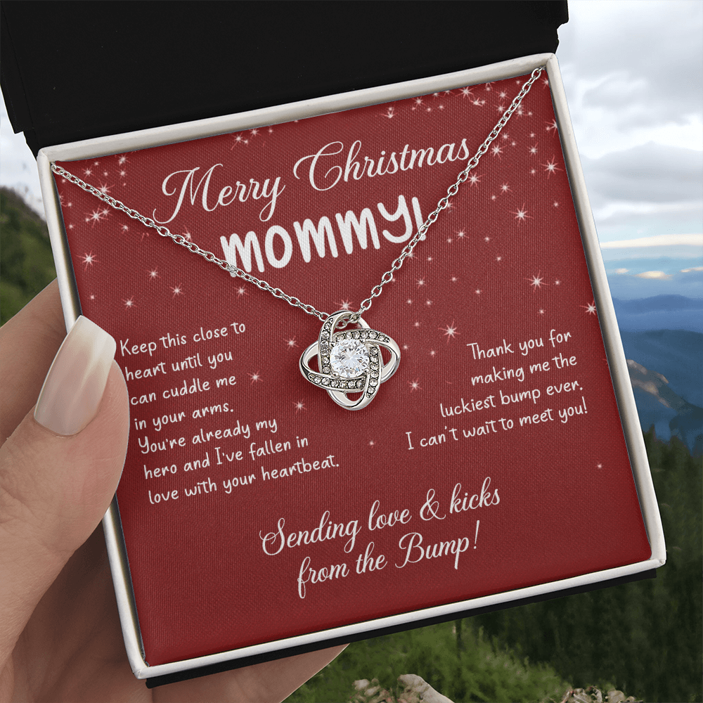 To My Mom Christmas Necklace Christmas Gift For Mom To Be First Time Mommy Gift