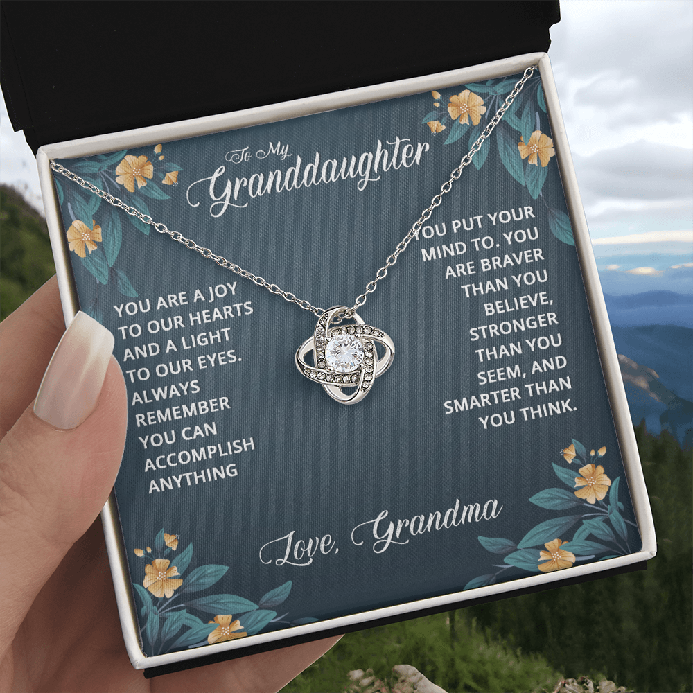 Granddaughter Gifts From Grandma - Granddaughter Necklace, Jewelry Keepsake Gifts For Granddaughter, Love Gift For Adults Or Girls On Birthday, Graduation, Wedding, Valentines, Mothers Day, Christma