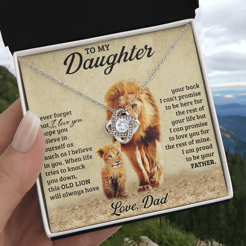 Father To Daughter Gifts Necklace From Dad, To My Daughter Necklace From Daddy On Graduation Gift, Birthday, Christmas For Badass Beautiful Girls Jewelry Gift For Girls, Little Girl Necklace