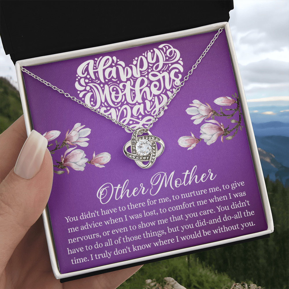 Happy Mother Day Necklace, Other Mother Love Knot Necklace Gift From Daughter, Mother And Daughter Gift Necklace Personalized Gift Necklace For Mother Pendant, Love Knot Necklace Gift For Women