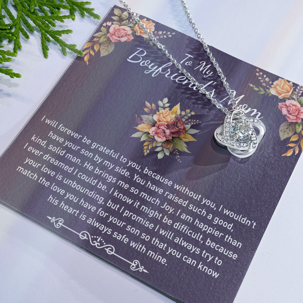 Gift Necklace For Boyfriend's Mom, Boyfriend Mom Gift Necklace, To My Boyfriends Mom's Gift, Mother's Day Gift For Boyfriends Mom, Boyfriend Mom Necklace From Girlfriend, To My Mother In Law Gift
