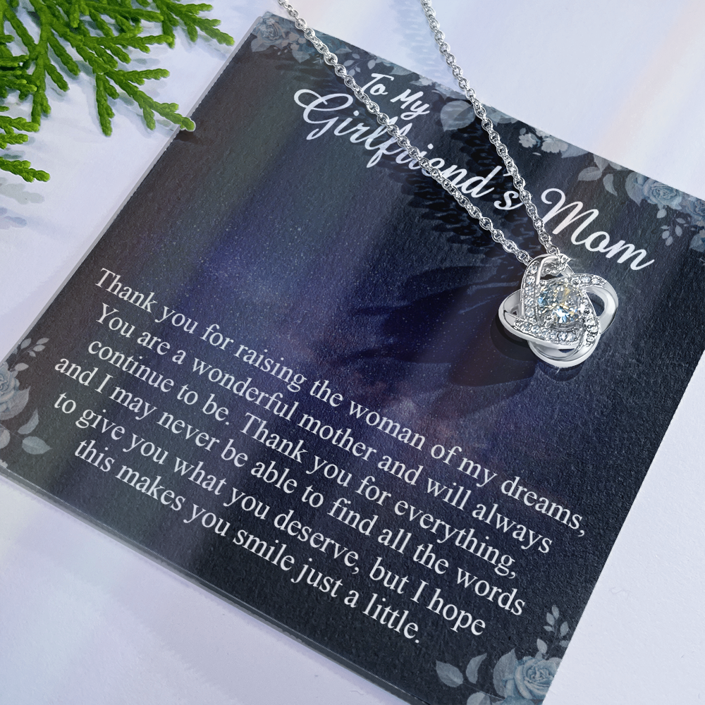 To My Girlfriends Mom Gift Mother's Day Gift for Girlfriend's Mom Necklace Gift On Christmas, Anniversary, Birthday Gifts