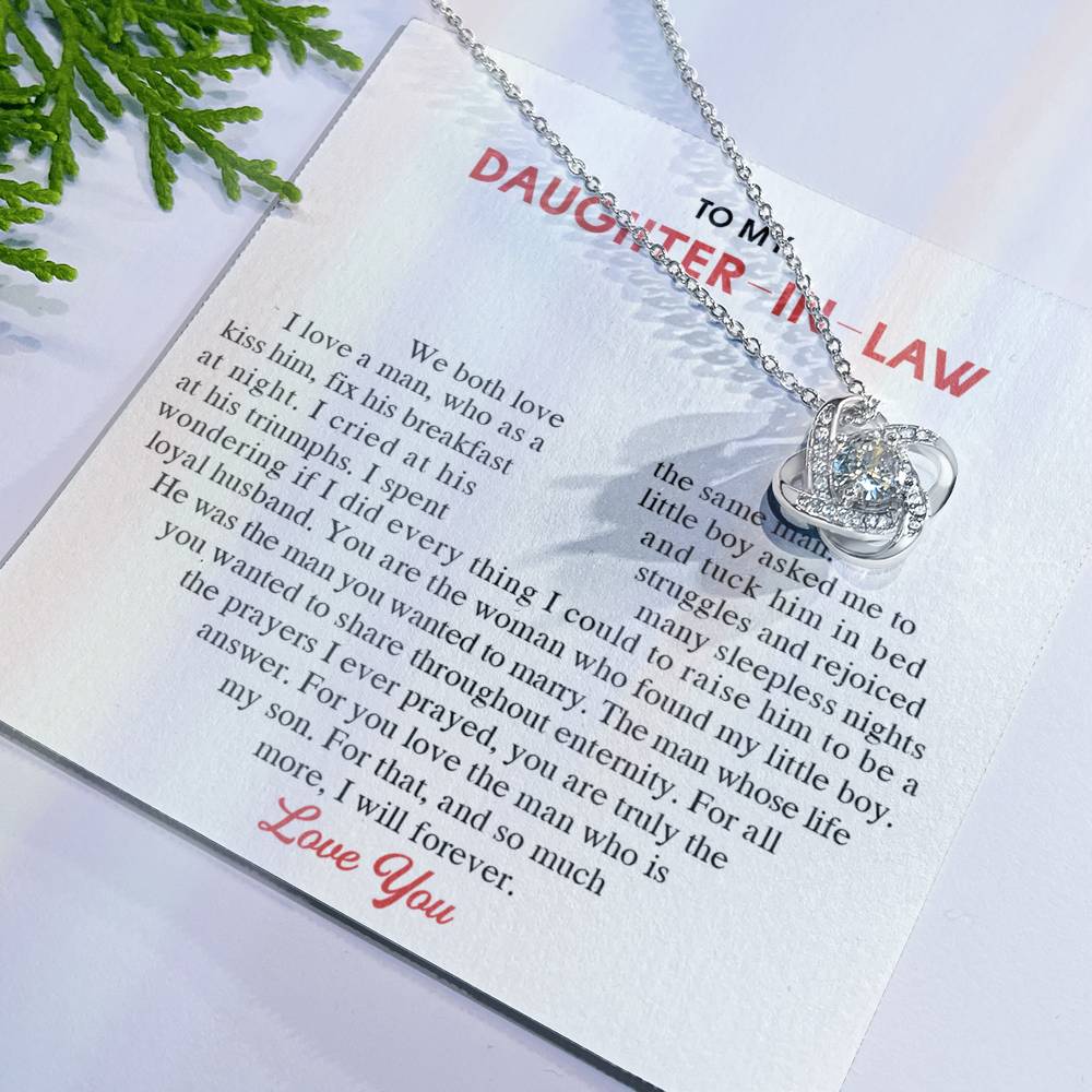 To My Daughter-In-Law Gift Necklace From Mom On Wedding Gift, Jewelry From Mother-In-Law Gift For Bride, Necklace Gift for , Birthday, Anniversary Graduation Gift Jewelry Gifts For Daughter In Law