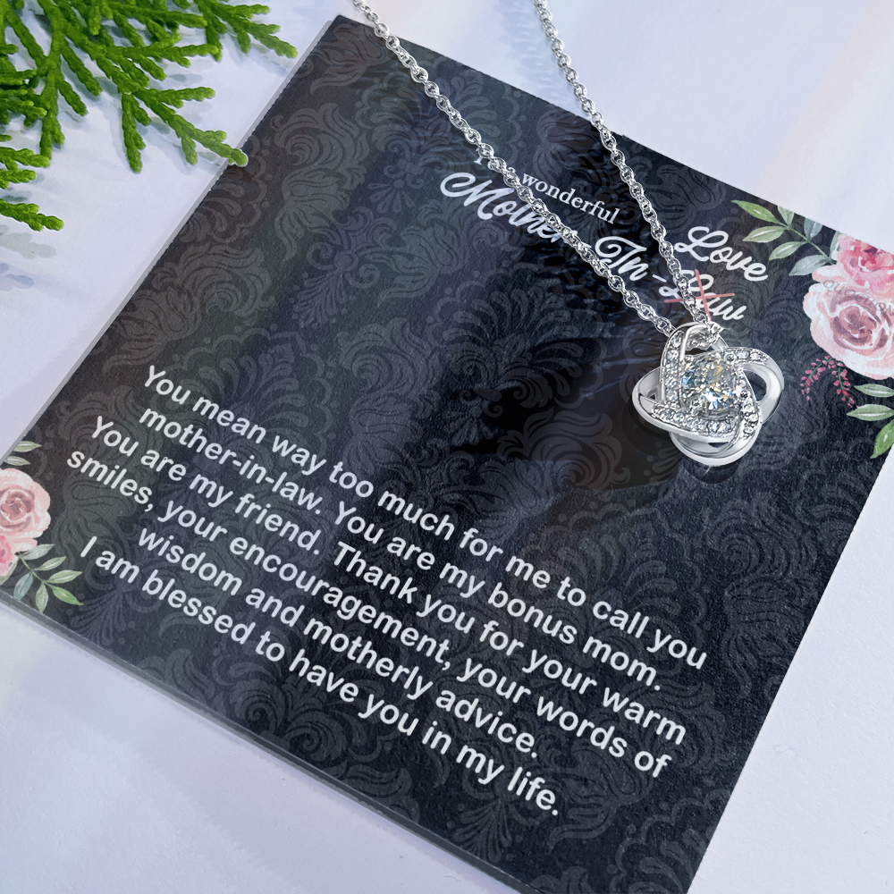To a wonderful Mother-In-Love Necklace Pendant - Jewelry Gift for Mother In Law