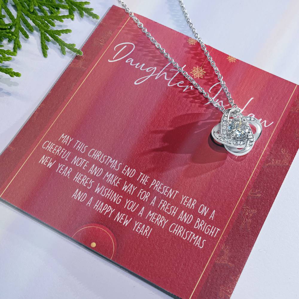 Christmas Necklace for Daughter in Law Gift Necklace, Daughter in Law Jewelry, Graduation Gift for Daughter in Law, Gift from Mother in Law, Daughter in Law Xmas Holiday Gift From In Law