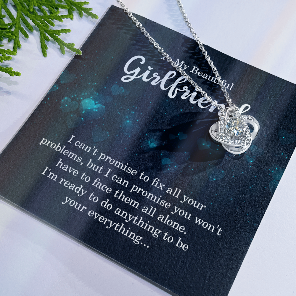 To My Beautiful Girlfriend Necklace From Boyfriend, Men Girlfriend Gift Necklace