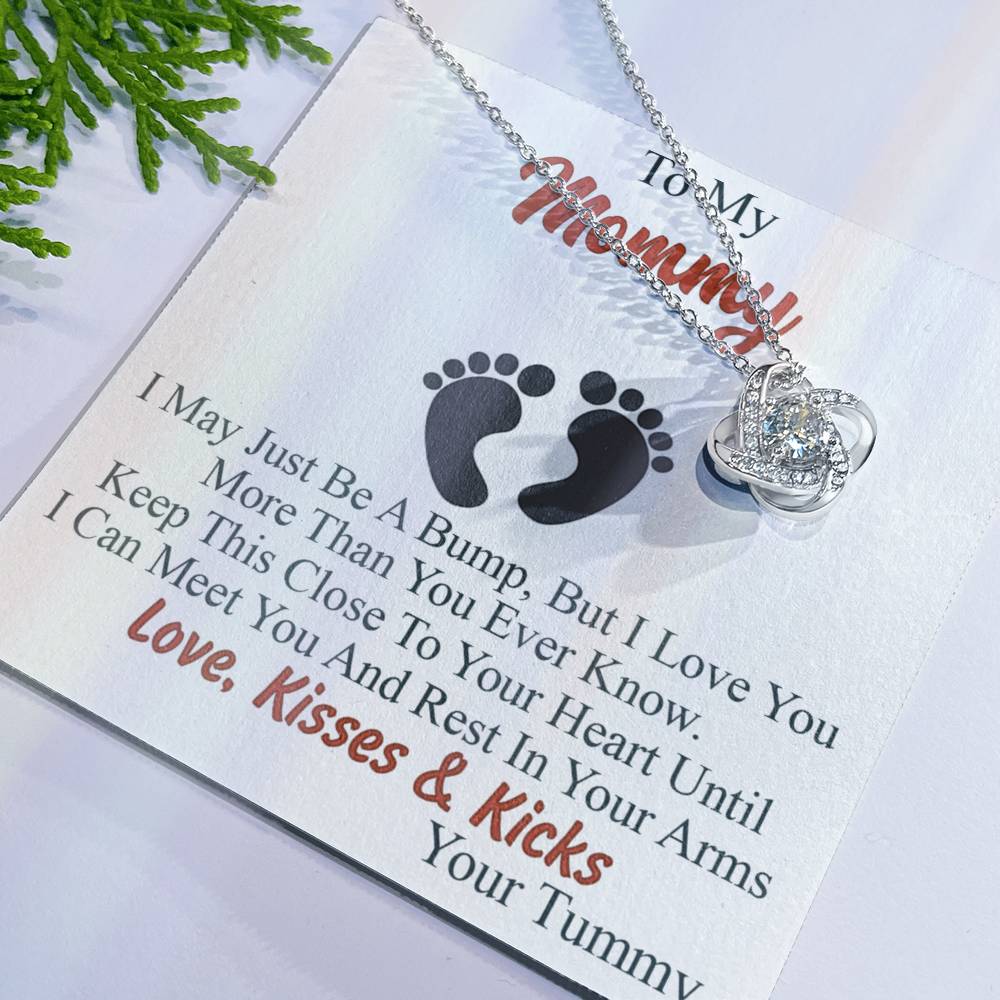 To My Mommy Love Knot Necklace Trendy Gift for First Time Mom Gifts for Family Love Knot Necklace 6323