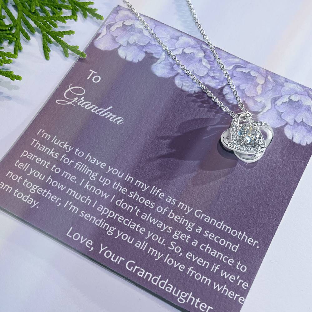 Grandma Gift Necklace To Granddaughter - Grandma Gifts from Granddaughter, Granddaughter Gifts From Grandma - Jewelry Gifts for Grandmother, Nana, Mimi, Gigi, Grammy on Birthday, Christmas