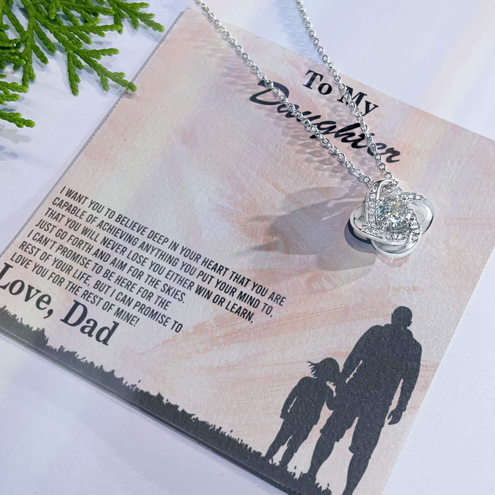 To My Daughter Gift Necklace Love Dad, To My Badass Daughter, Daughter Jewelry From Dad, Father Daughter Gifts From Dad, Necklace For Daughter, To Daughter From Dad, Father Gifts From Daughter