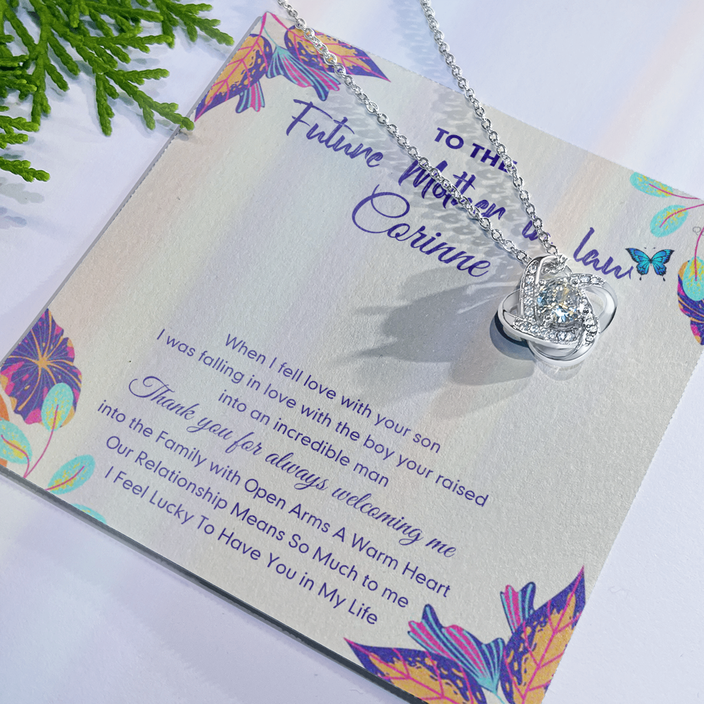 Future Mother In Law Gift Necklace, To The Future Mother In Law Necklace From Daughter In Law, Personalized Necklace Gift For Mom, Happy Mother's Day Necklace Gift, Jewelry Gift For Mother In Law