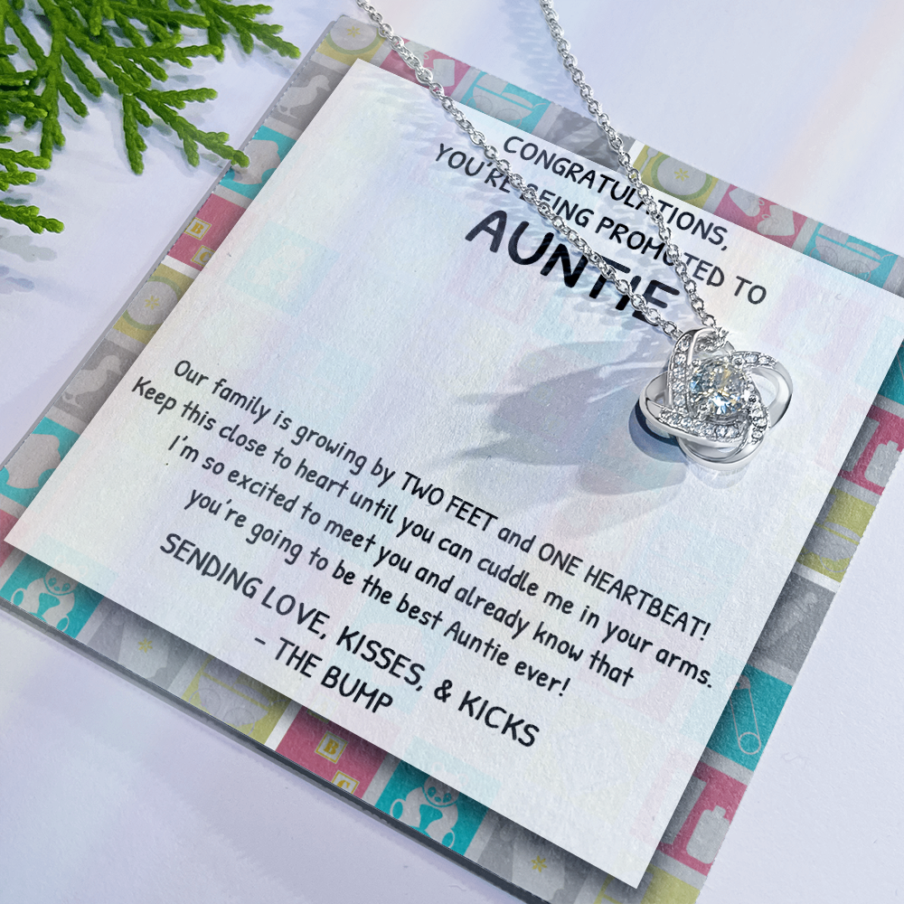 To Be Aunt Gift Necklace, Aunt to Be Announcement from Baby Bump, Soon to Be First Time Aunt, Congratulations Gift Necklace, New Aunt Gift Necklace, Gift for Sister Jewelry For Women