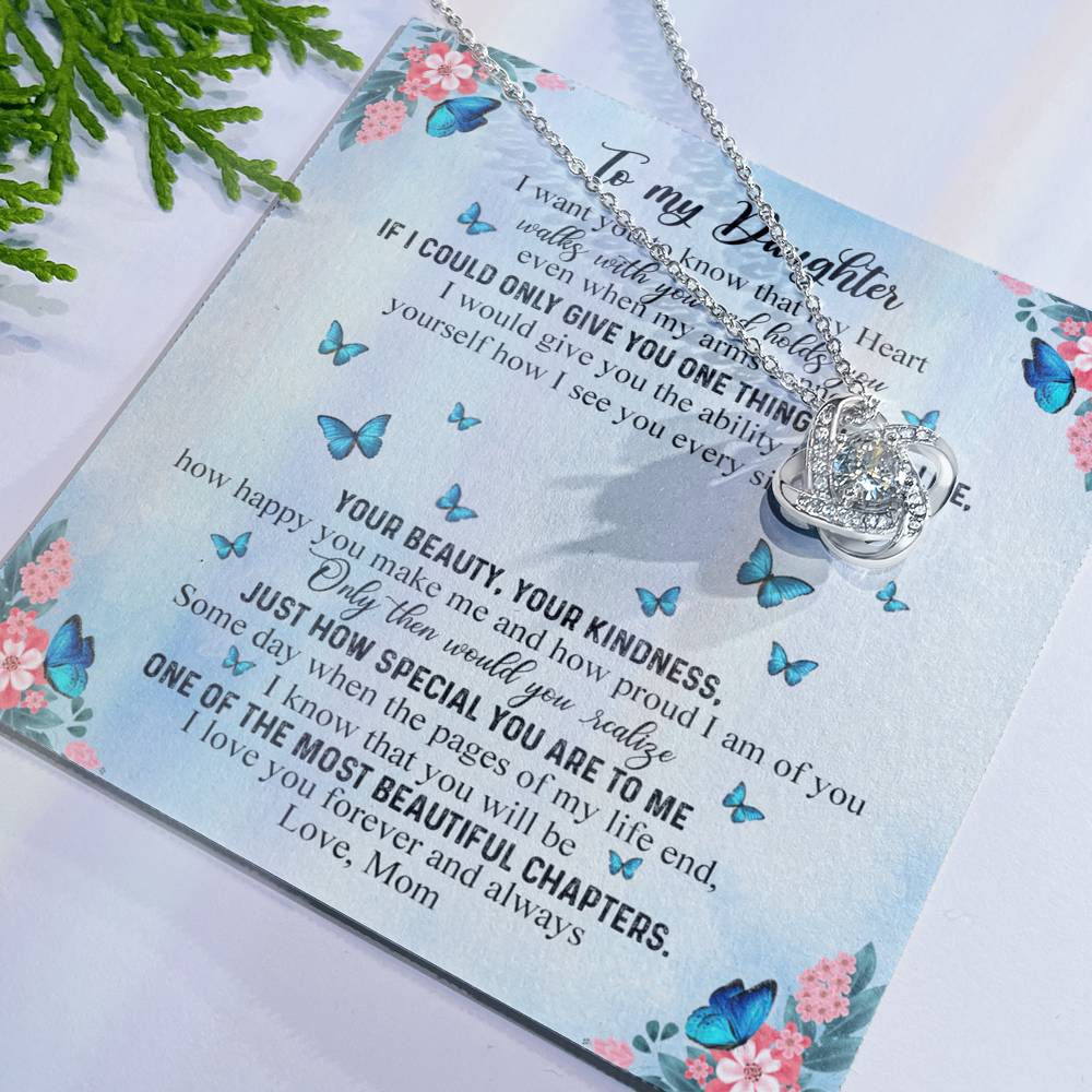 Daughter Gift Necklace From Mom - Mother Daughter Necklace, Birthday Gifts For Daughter, Mothers Day Gifts For Daughters From Mothers, To My Daughter Necklace From Mom, Graduation Gift For Daughter