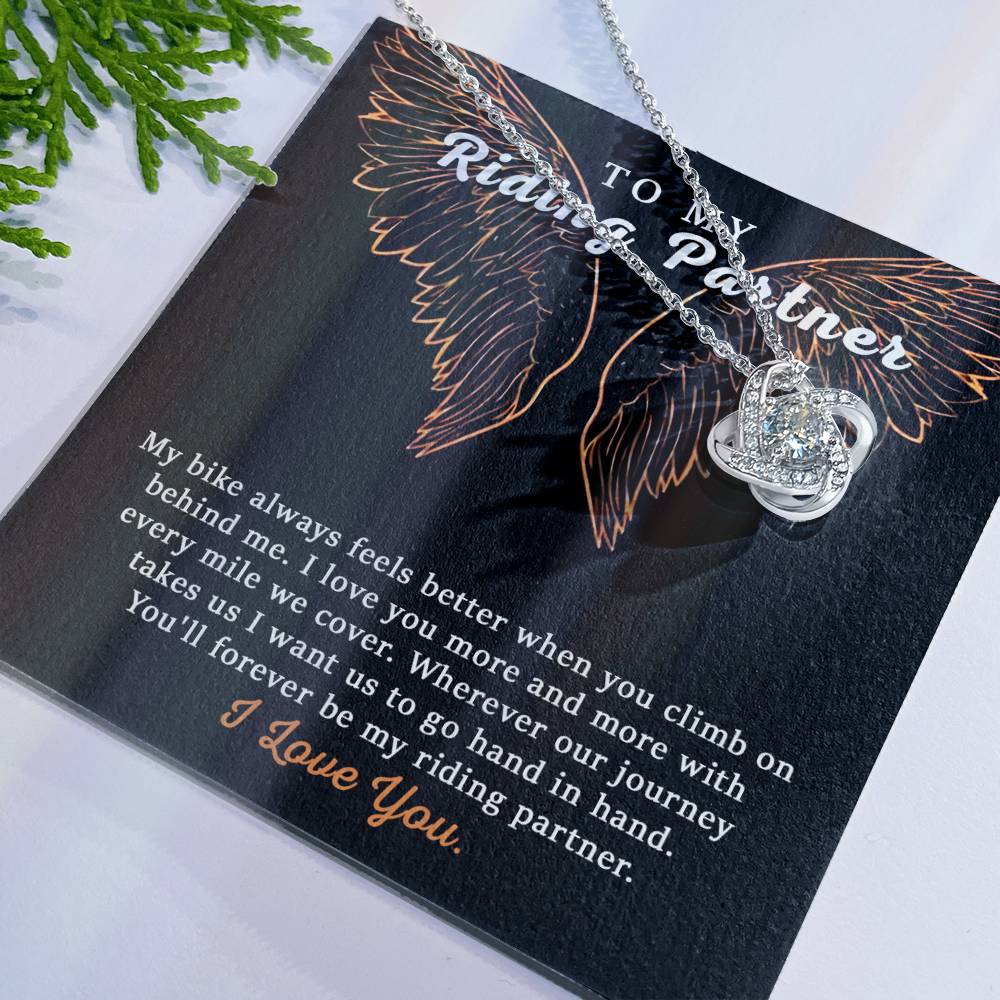 To My Riding Partner Harley Davidson Lovers Cubic Zirconia Necklace Gift, Bikers 175044134915