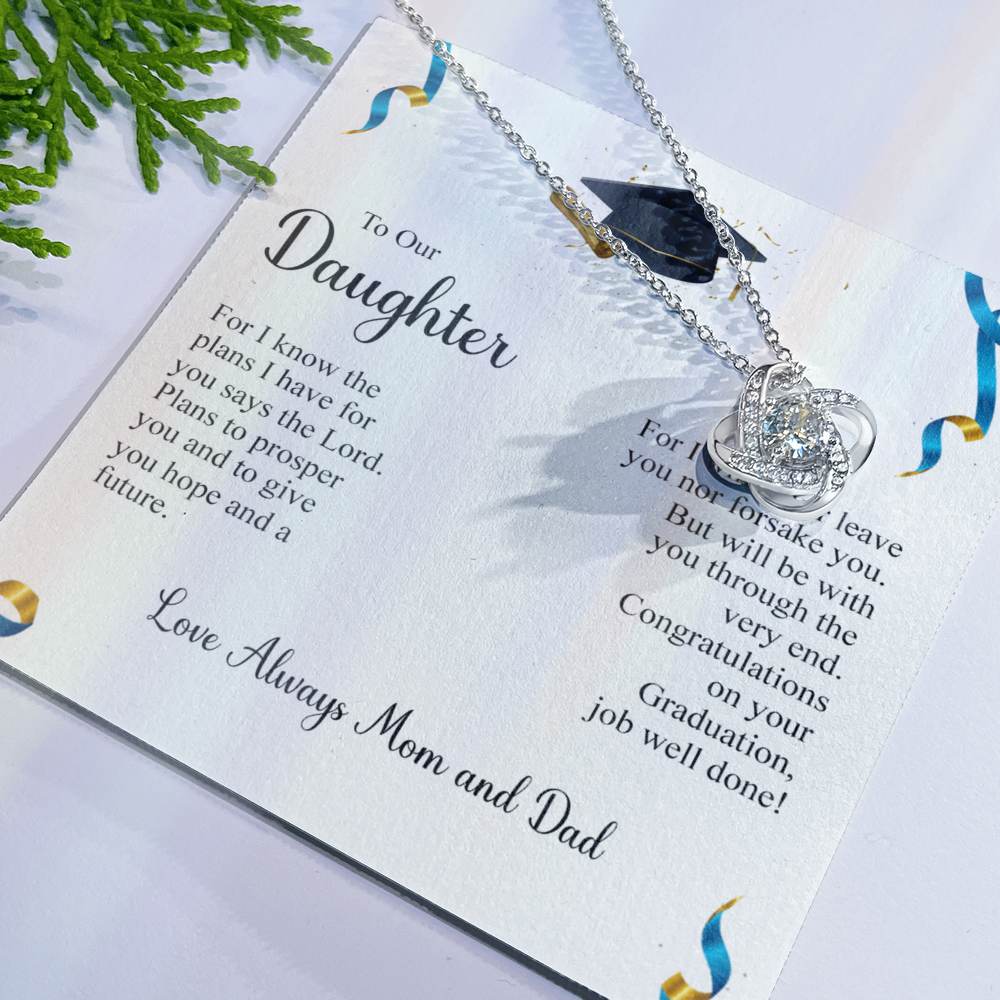To My Daughter Necklace from Mom, Graduation Gift Necklace, Pendant Gift for Daughter, Graduation Gift for Her, High School, College Grad, Senior Graduation, Class of Necklace, Jewelry For Girls
