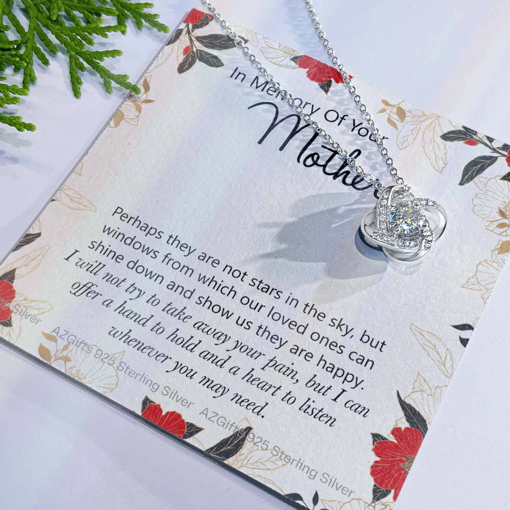 In Memory Of Your Mother Gift Necklace, Sympathy Loss Of Mother Necklace, Bereavement Gift Box For Mother Loss Of Mother Gift Necklace To My Mother Necklace From Daughter Son Jewelry Gift For Women