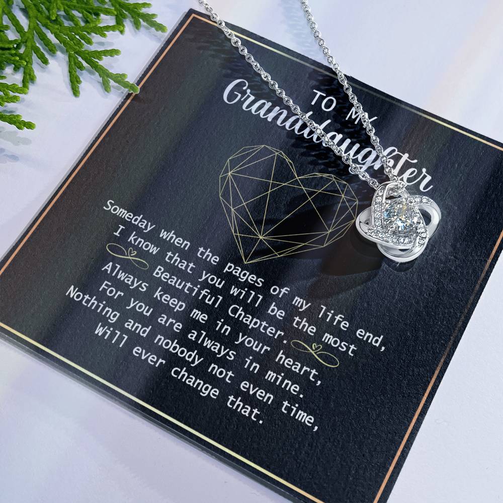 Granddaughter Gift Necklace Granddaughter Gifts from Grandma Grandmother, Birthday Graduation Valentines Day Gifts for Teen Girls Granddaughter Jewelry Gift For Girls, To My Granddaughter Necklace