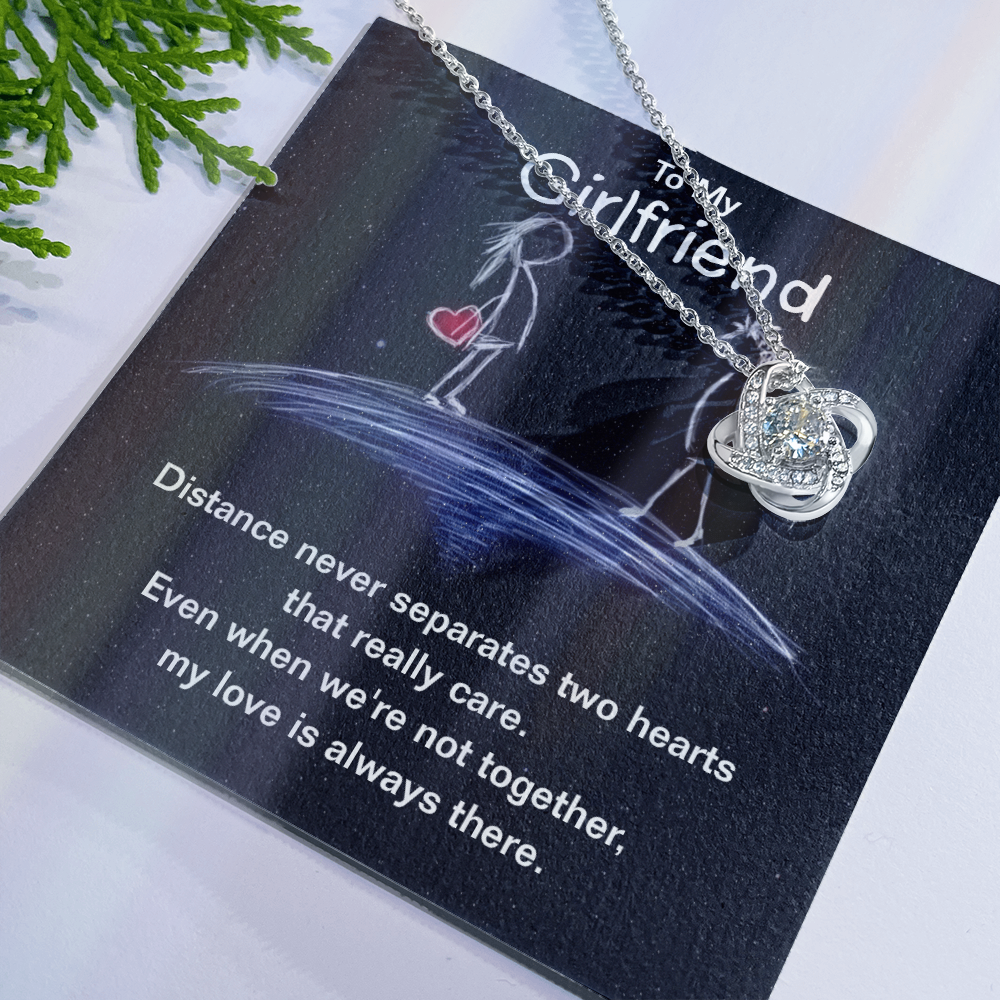 Boy And Girl Jewelry, To My Girlfriend Necklace From Boyfriend, Girlfriend Gift Necklace For Her On Christmas, Anniversary, Birthday, Special Day