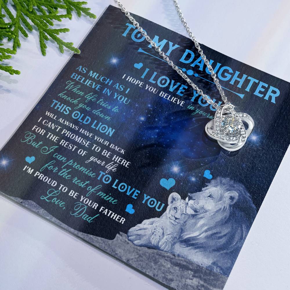 Father To Daughter Gifts Necklace From Dad, Father Daughter Necklace, To My Daughter Necklace From Daddy On Graduation Gift, Birthday Gift, Valentines, Christmas For Badass Daughter, Little Girl