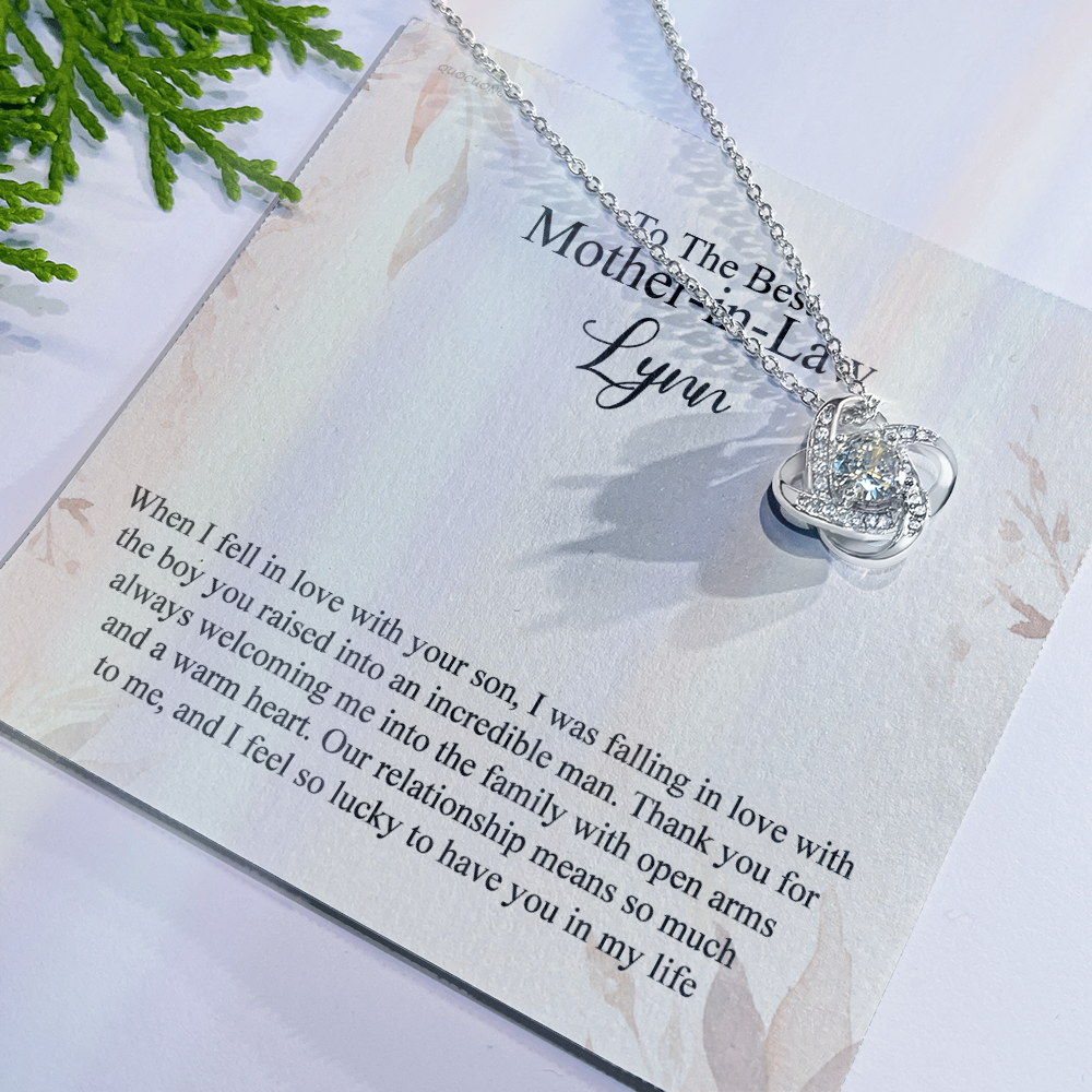 Mother In Law Gift Necklace, To The Best Mother In Law Necklace From Daughter In Law, Personalized Necklace Gift For Mom, Happy Mother's Day Necklace Gift For Mom, Jewelry Gift For Mother In Law