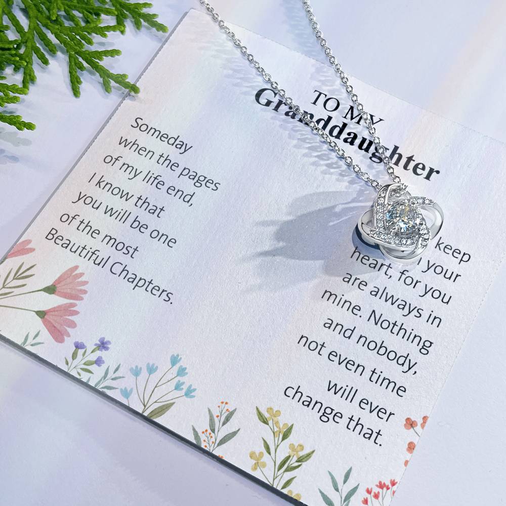 Granddaughter Gifts From Grandma - Granddaughter Necklace, Jewelry Keepsake Gifts For Granddaughter, Love Gift For Adults Or Girls On Birthday, Graduation, Wedding, Valentines, Mothers Day Christmas