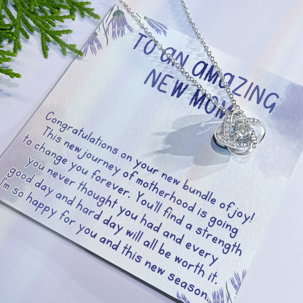 To An Amazing New Mom Necklace, Gift Necklace for New Mom, Congratulations Necklace For New Mom, To My New Mom Necklace From Daughter, Son, Mother Daughter Necklace, New Mom Necklace Gift For Wom
